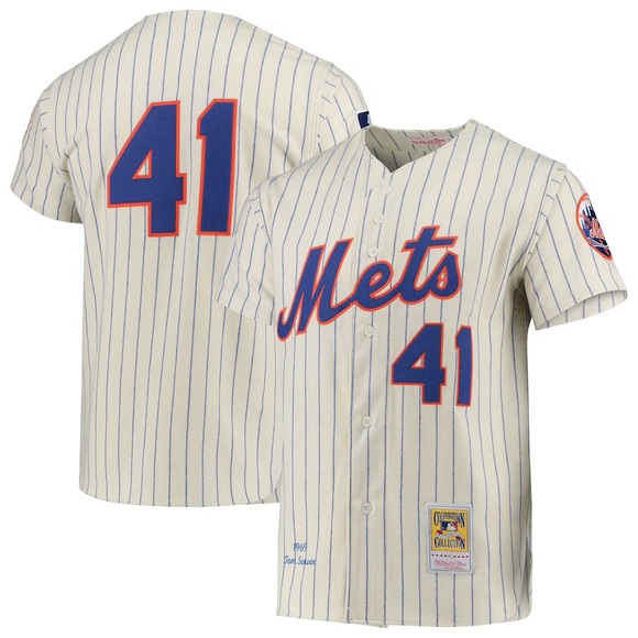 Tom Seaver New York Mets Mitchell & Ness 1969 Cooperstown Authentic Jersey - Picture 9 of 9